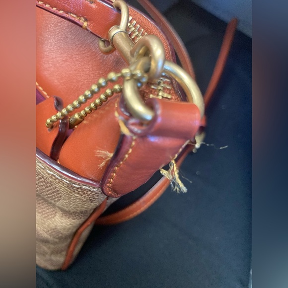 coach signature coated canvas polly crossbody and matching card wallet EUC $300 - Picture 10 of 13